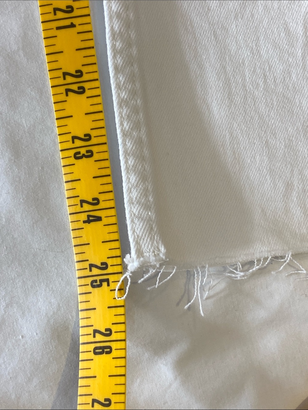 Zara White Cropped Flare Raw Hem Jeans Clean Girl NWT Size 2 - Picture 15 of 16